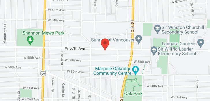 map of 1188 W 57TH AVENUE